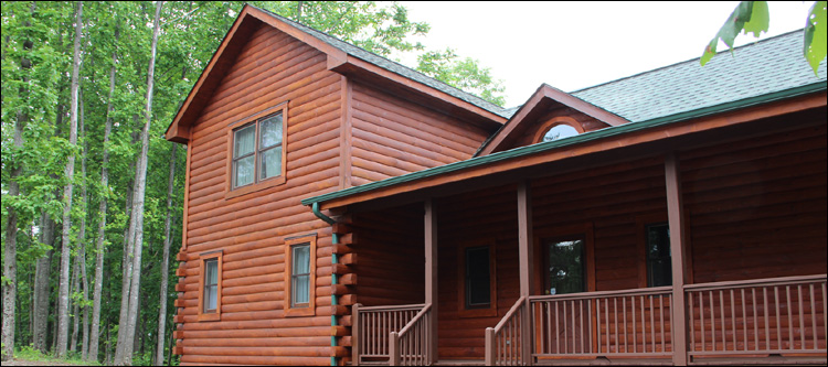 Log Home Staining in Rocky Mount,  North Carolina